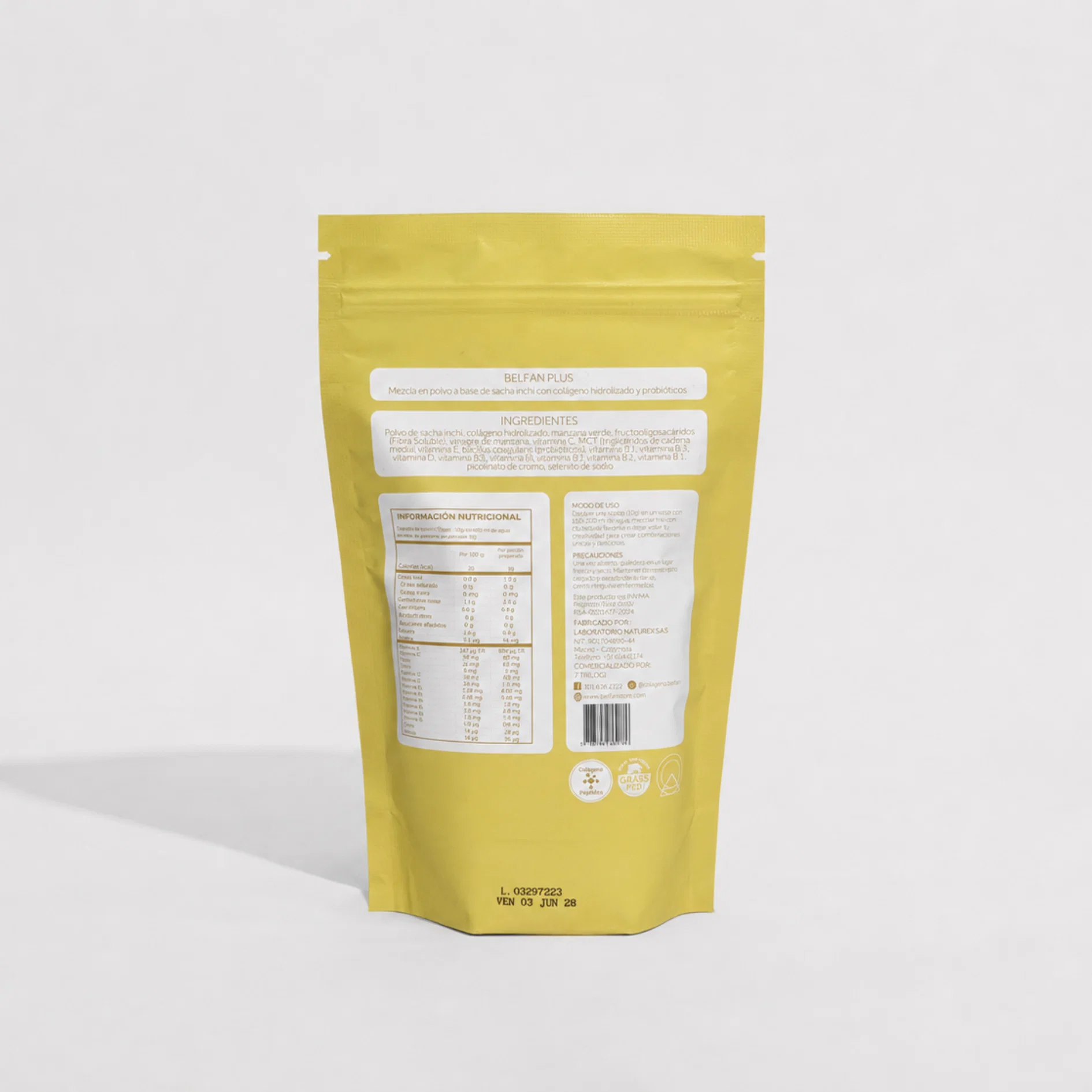 Belfan GLP1 reverso Belfan GLP1 ingredientes