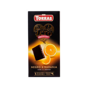 Chocolatina cacao 50% con Naranja sin azucar 125g Torras