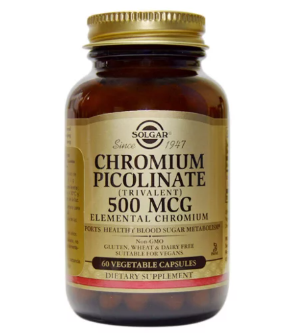 Chromium Picolinate 500 MCG X 60 Veg Caps