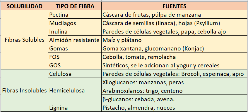 Cladificación de las fibras