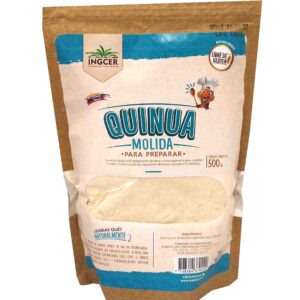 La harina de quinua es una alternativa muy saludable frente a otras harinas. Contiene alto contenido en proteínas de alto valor biológico, omega 3 y es libre de gluten.