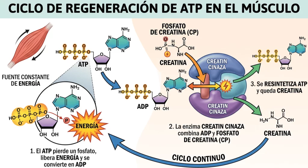 Creatina y generación de ATP