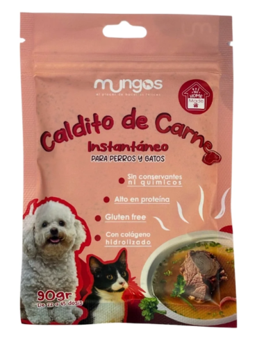 Caldito de pollo mungos.