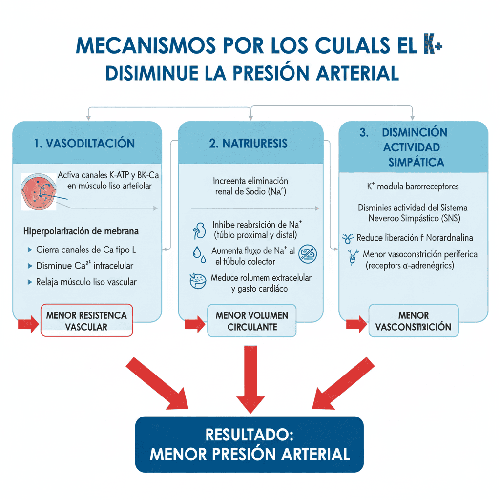 Efecto antihipertensivo del potasio