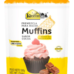 Premezcla para hacer muffins sabor cocoa Karavansay 500g