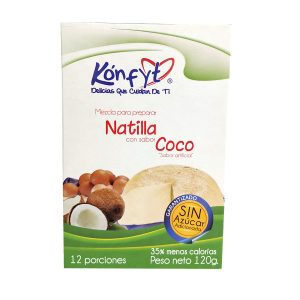 Natilla coco sin azúcar