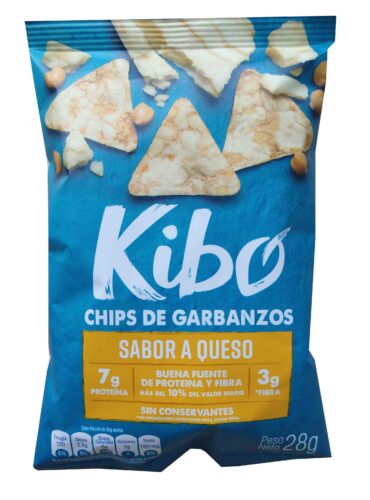 Chips de garbanzos con queso Kibo 28g