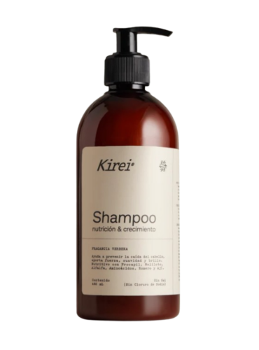Shampoo Kirei Nutrición y Crecimiento.
