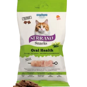 Snack gato pollo oral health