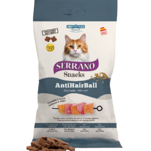 Snack gato salmon y atun anti hairball