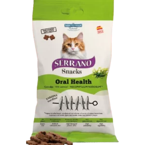 snack gato sardina oral health