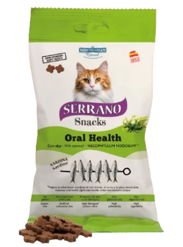 snack gato sardina oral health