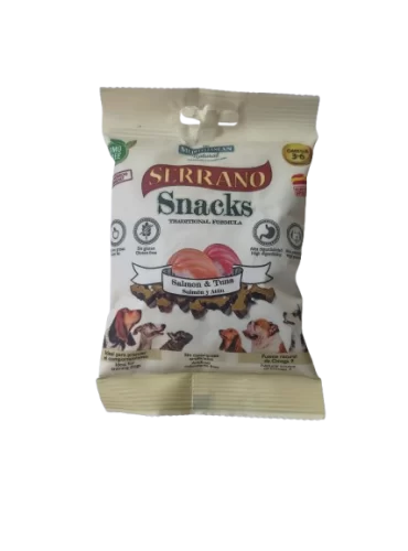 Snack perro salmón y atún serrano