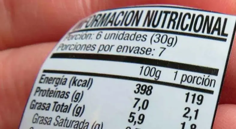 Etiquetado nutricional