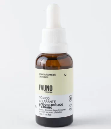 Tonico aclarante acido glicolico Fauno
